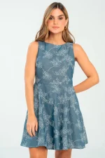 VESTIDO DENIM BORDADO - Image 4