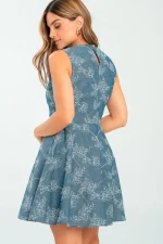 VESTIDO DENIM BORDADO - Image 5